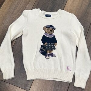 Girls Ralph Lauren polo bear sweater